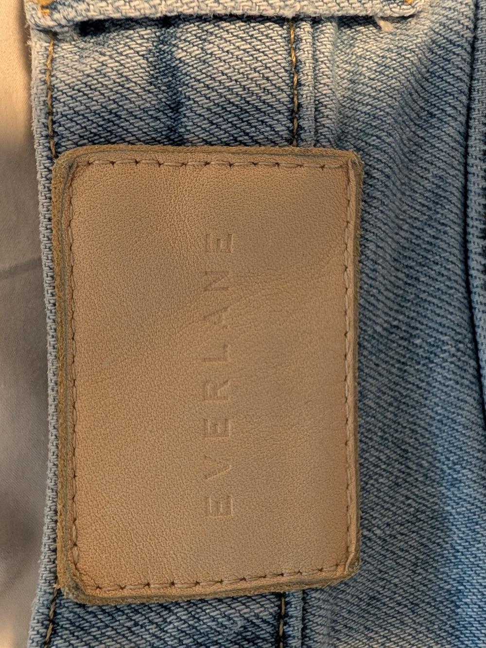 Everlane Organic Cotton High Rise Straight Leg Jeans - Picture 4 of 5